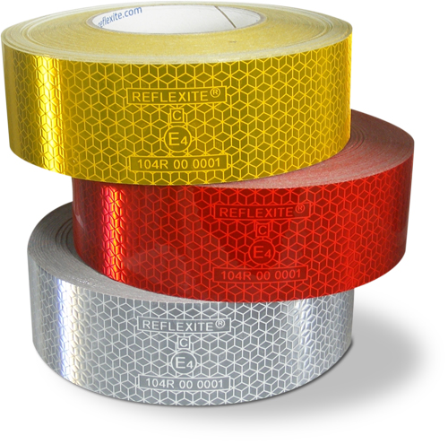 LAMINA REFLECTANTE REMOLQUES - CISTERNAS 50x50 mm Varios colores