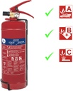 Smartwares Extintor de Polvo Seco, 2 KG - ABC