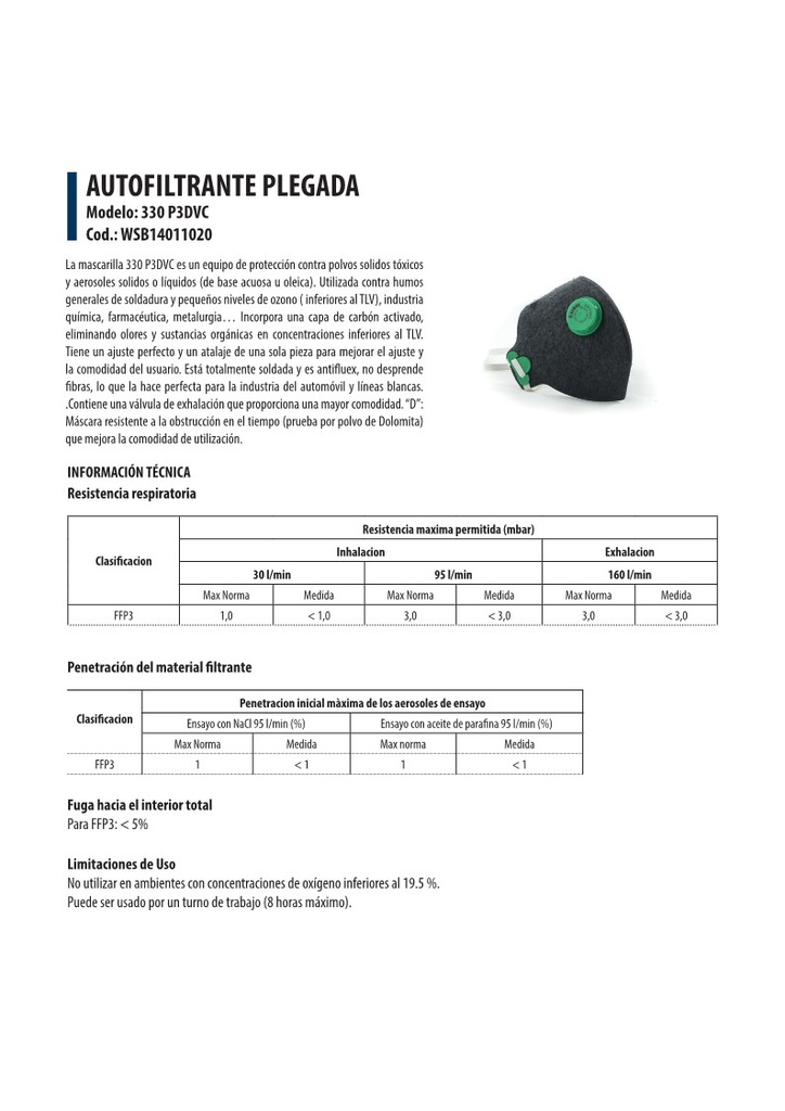 MASCARILLA FFP3 HOMOLOGADA CE(20Unidades) (copia)