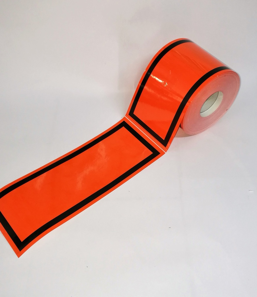 PANEL NARANJA 300X120 MM UN+NUM