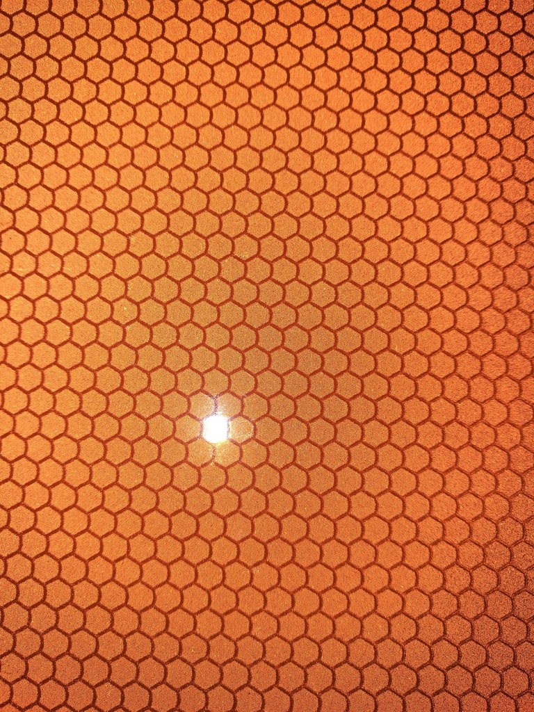 PANEL NARANJA 400X300 REFLECTANTE + TEXTO