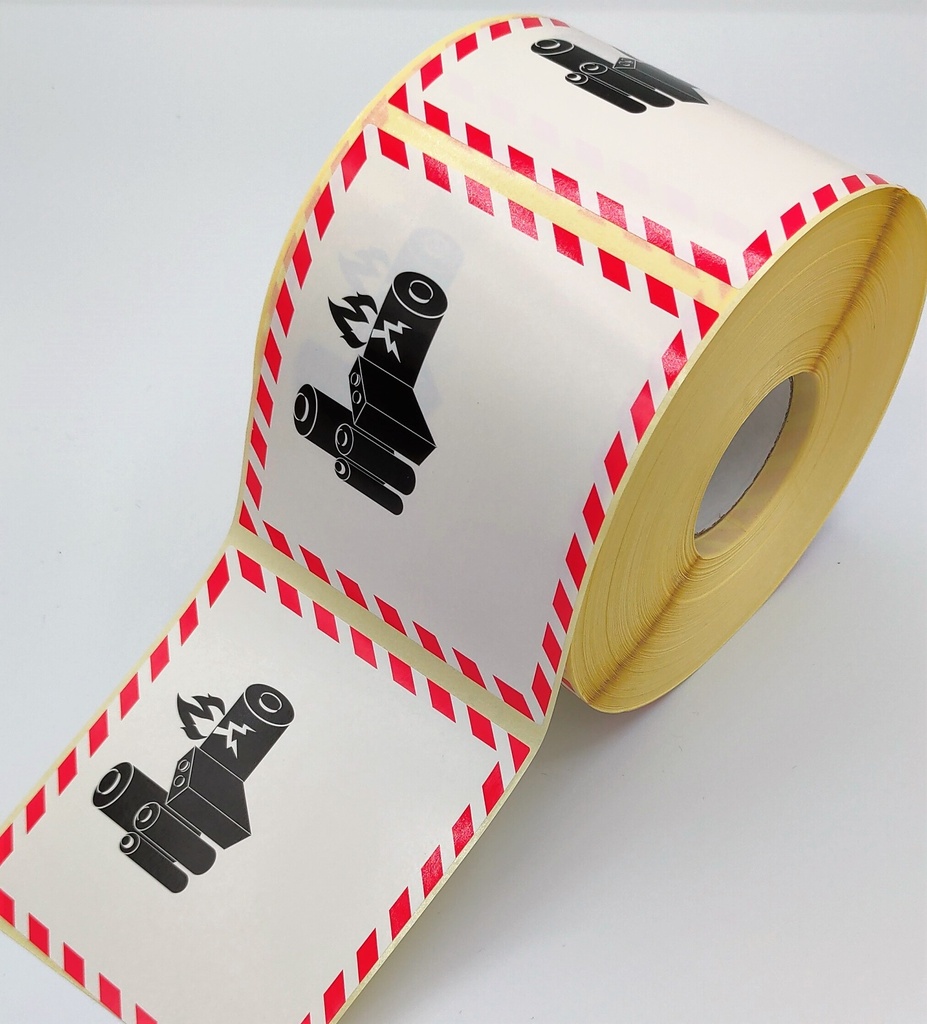 BATERIA DE LITIO - IATA/ ADR 100X100 mm  SIN TEXTO