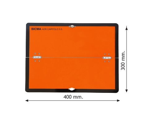 Panel Naranja Plegable ADR  400x300 mm - Horizontal