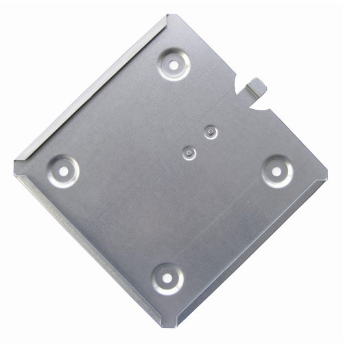 Portacartel 250x25 mm Acero Inoxidable con Gancho para panel de 1 mm