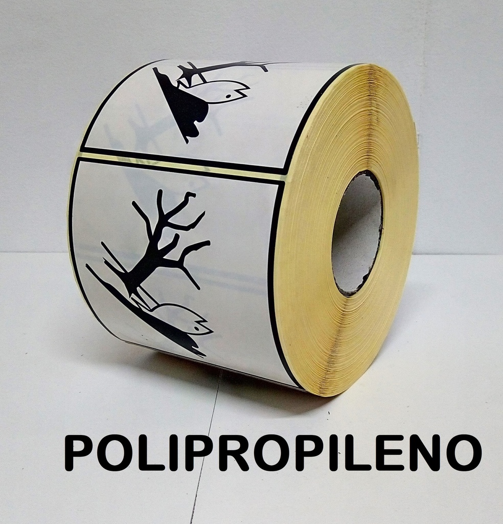 CLASE 8 Sustancias Corrosivas 100X100 MM - POLIPROPILENO PLÁSTICO (copia)