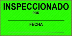 ETIQUETA VERDE INSPECCION