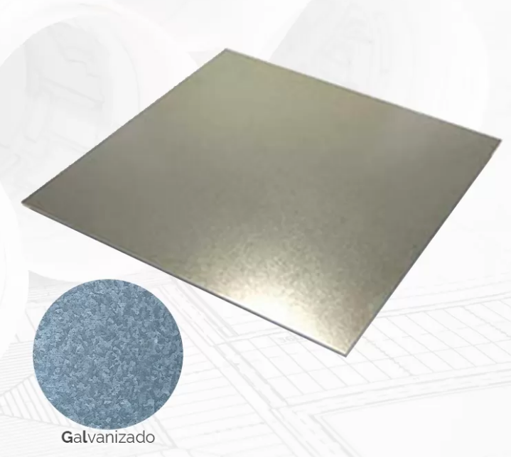PLANCHA ACERO GALVANIZADO 1mm Grosor 400X300 MM
