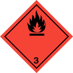 [CLASE 3_300X300] ETIQUETA CLASE 3  300x300mm (Hoja Adhesiva)