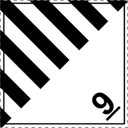 [CLASE 9_300X300] ETIQUETA CLASE 3  300x300mm (Hoja Adhesiva) (copia)