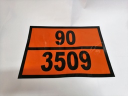[1007532370402] PANEL NARANJA 400X300 REFLECTANTE + TEXTO. Pack 10 Uds