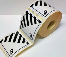 [ADRCL9_110] CLASE 9 PELIGROS DIVERSOS LINEA discontínua 110X110 MM
