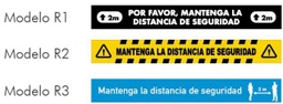 VINILOS DE DISTANCIAMIENTO PARA SUELOS (10 etiquetas por paquete)