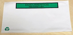 BOLSAS PORTADOCUMENTOS ADHESIVAS PAPEL 240X140 ECOLÓGICAS